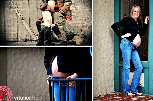 firefighter pregnancy photography