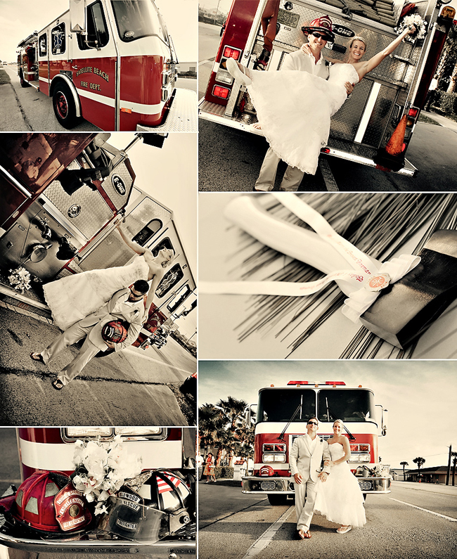 firefighter wedding photos