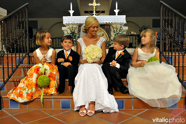 JJ_blog01 wedding party, ringbearer, flower girls, Ft pierce wedding, St Martin De Porress Catholic church, Jensen Beach, Stuart, Jensen Beach Wedding, Ft pierce wedding
