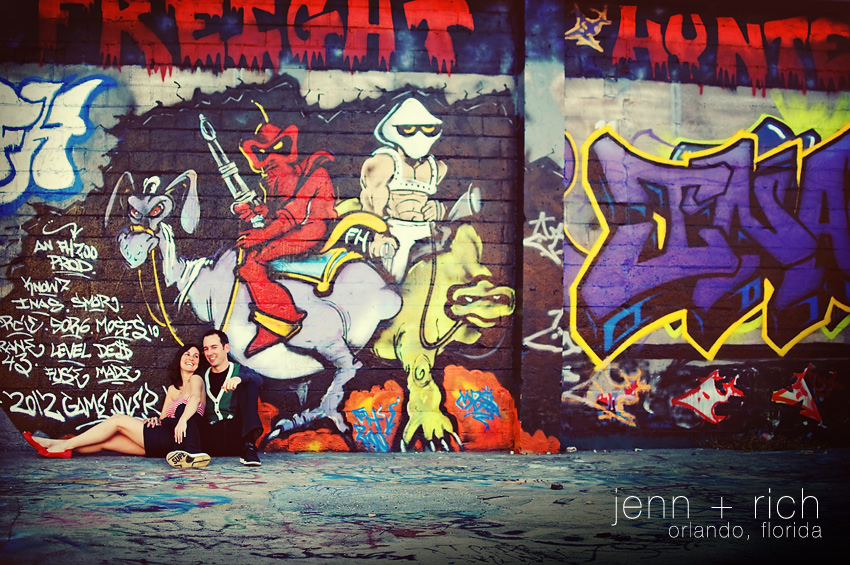 orlando engagement, downtown orlando engagement, graffiti engagement photography, graffiti photography, orlando graffiti art, graffiti engagement photos, downtown orlando engagement photography, orlando wedding photography, urban engagement, graffiti engagement, graffiti photography, urban engagement photography