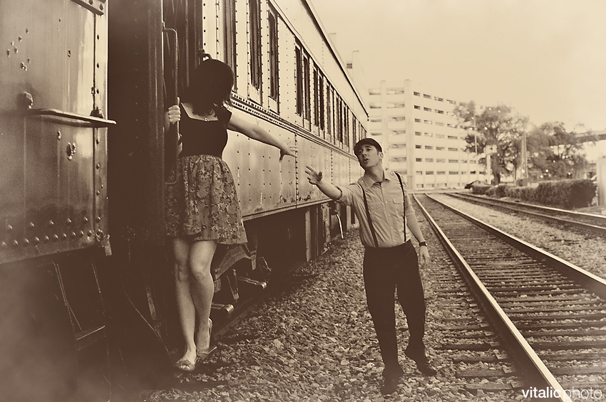 orlando engagement, downtown orlando engagement, train engagement photo, train photos, train station engagement, train station photography, church street station, church street station engagement photography, downtown orlando engagement photography, orlando wedding photography, urban engagement, graffiti engagement, graffiti photography, urban engagement photography