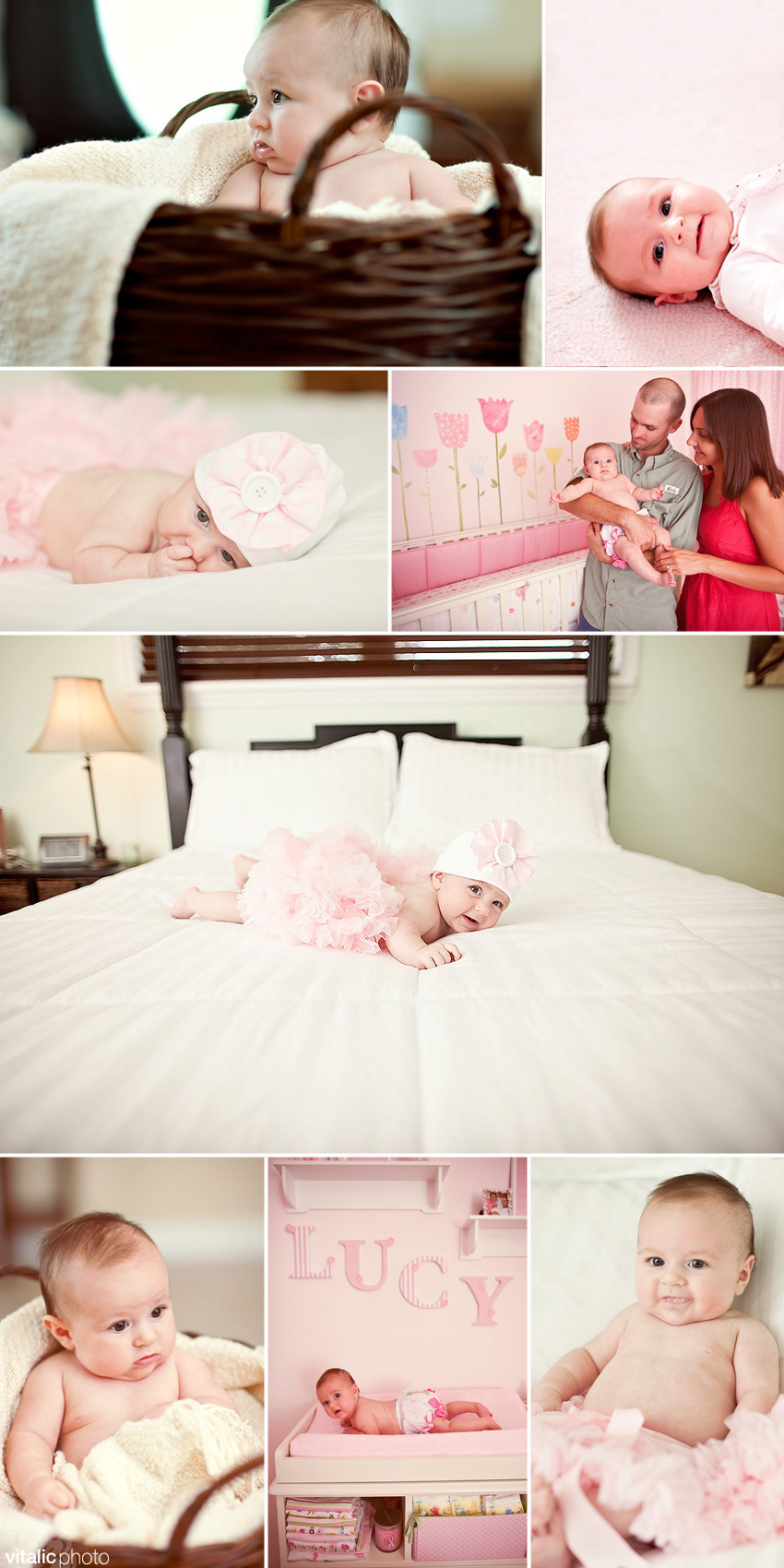 lucy03 baby lucy, vero beach baby photography, vero beach children photography vero beach photography, vero baby photography, baby photo, pink baby room, pottery barn baby room