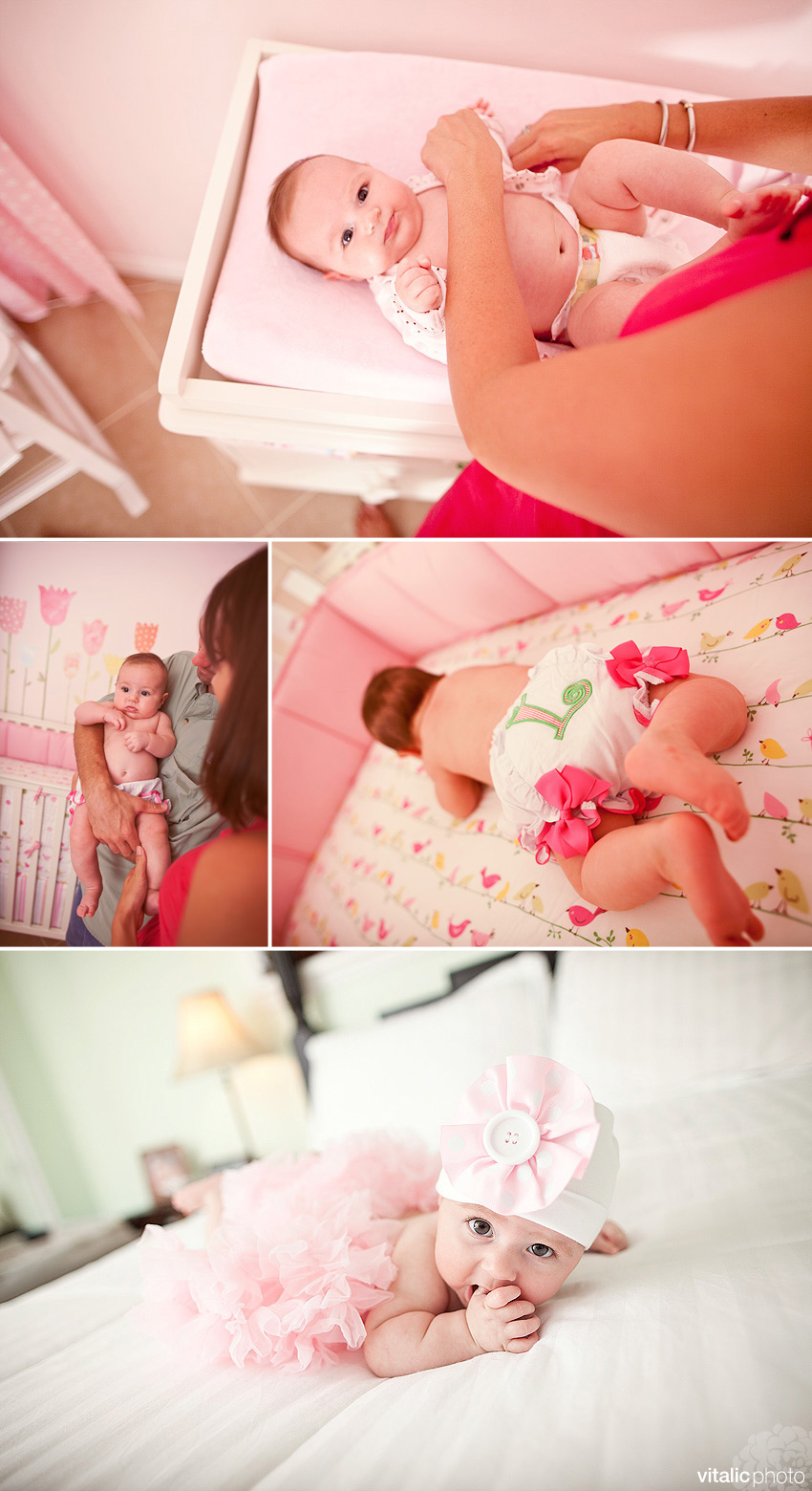 lucy04 baby lucy, vero beach baby photography, vero beach children photography vero beach photography, vero baby photography, baby photo, pink baby room, pottery barn baby room