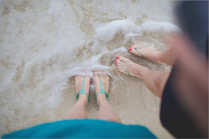 feet in the sand in jamaica
