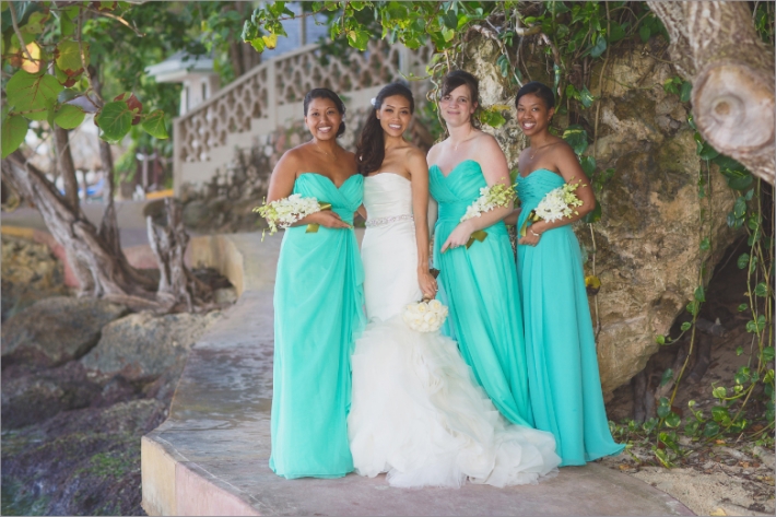 Bridesmaid style in Jamaica