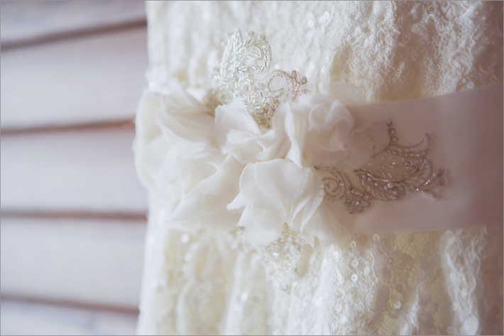 wedding dress corsage sash