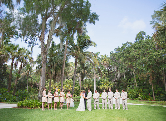 wedding ceremony at mckee gardens