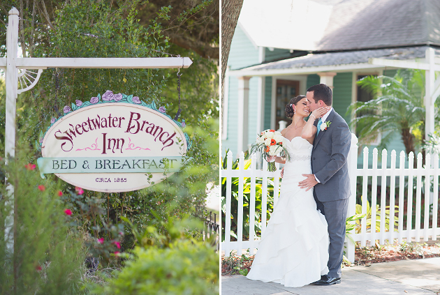 gainesville wedding, bed and breakfast wedding, sweetwater branch inn, garden ceremony, vitalic photo