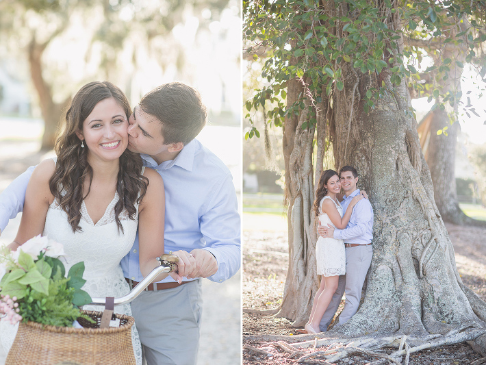 bicycle engagement photography